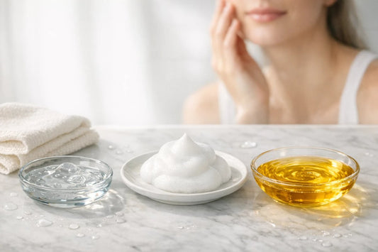 Nettoyant visage : gel, mousse ou huile, lequel choisir selon sa peau ?